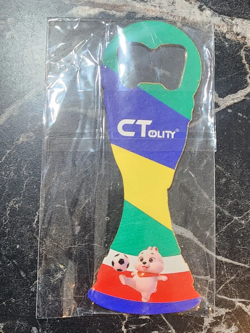 Colorful Soccer Bottle Opener